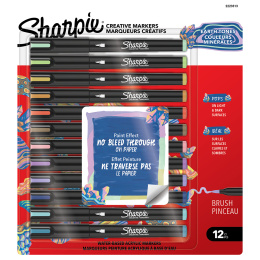 Creative Marker Brush Tip pack de 12 Earth Tones dans le groupe Stylos / Crayons d'artistes / Marqueurs acryliques chez Pen Store (137406)