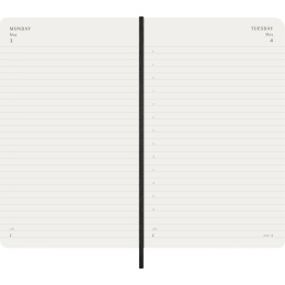 Calendrier 12M Daily 2027 Softcover Large Black dans le groupe Papiers & Blocs / Calendriers et agendas / Calendriers 12 mois chez Pen Store (137424)