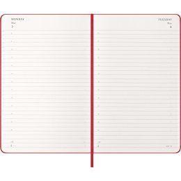 Calendrier 12M Daily 2027 Hardcover Large Red dans le groupe Papiers & Blocs / Calendriers et agendas / Calendriers 12 mois chez Pen Store (137426)