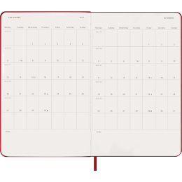 Calendrier 12M Daily 2027 Hardcover Large Red dans le groupe Papiers & Blocs / Calendriers et agendas / Calendriers 12 mois chez Pen Store (137426)