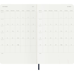 Calendrier 12M Daily 2027 Softcover Large Sapphire Blue dans le groupe Papiers & Blocs / Calendriers et agendas / Calendriers 12 mois chez Pen Store (137429)