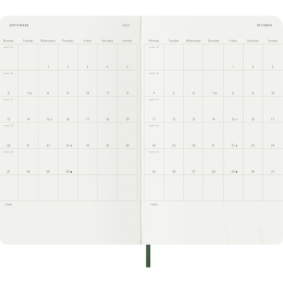 Calendrier 12M Daily 2027 Softcover Large Myrtle Green dans le groupe Papiers & Blocs / Calendriers et agendas / Calendriers 12 mois chez Pen Store (137430)