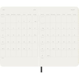 Calendrier 12M Daily 2027 Softcover Pocket Black dans le groupe Papiers & Blocs / Calendriers et agendas / Calendriers 12 mois chez Pen Store (137433)