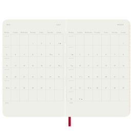 Calendrier 12M Daily 2027 Softcover Pocket Red dans le groupe Papiers & Blocs / Calendriers et agendas / Calendriers 12 mois chez Pen Store (137436)