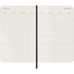 Calendrier 12M Monthly 2027 Softcover Large Black dans le groupe Papiers & Blocs / Calendriers et agendas / Calendriers 12 mois chez Pen Store (137439)