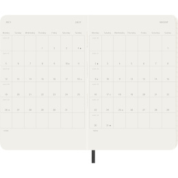 Calendrier 12M Monthly 2027 Softcover XL Black dans le groupe Papiers & Blocs / Calendriers et agendas / Calendriers 12 mois chez Pen Store (137441)
