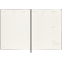 Calendrier 12M Weekly Vertical PRO 2027 Hardcover XL Black  dans le groupe Papiers & Blocs / Calendriers et agendas / Calendriers 12 mois chez Pen Store (137443)