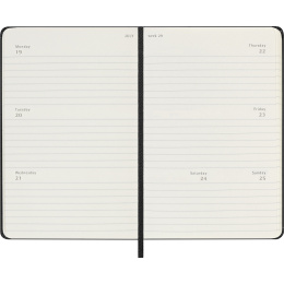 Calendrier 12M Weekly Horizontal 2027 Hardcover Pocket Black  dans le groupe Papiers & Blocs / Calendriers et agendas / Calendriers 12 mois chez Pen Store (137448)