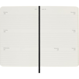 Calendrier 12M Weekly Horizontal 2027 Softcover Pocket Black  dans le groupe Papiers & Blocs / Calendriers et agendas / Calendriers 12 mois chez Pen Store (137449)