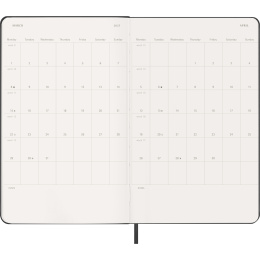 Calendrier 12M Weekly Notebook 2027 Hardcover Large Black  dans le groupe Papiers & Blocs / Calendriers et agendas / Calendriers 12 mois chez Pen Store (137450)