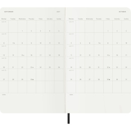 Calendrier 12M Weekly Notebook 2027 Softcover Large Black  dans le groupe Papiers & Blocs / Calendriers et agendas / Calendriers 12 mois chez Pen Store (137451)