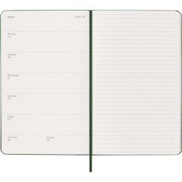 Calendrier 12M Weekly Notebook 2027 Hardcover Large Myrtle Green  dans le groupe Papiers & Blocs / Calendriers et agendas / Calendriers 12 mois chez Pen Store (137452)