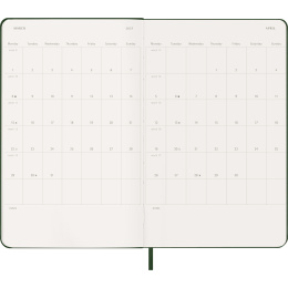 Calendrier 12M Weekly Notebook 2027 Hardcover Large Myrtle Green  dans le groupe Papiers & Blocs / Calendriers et agendas / Calendriers 12 mois chez Pen Store (137452)