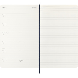 Calendrier 12M Weekly Notebook 2027 Softcover Large Sapphire Blue  dans le groupe Papiers & Blocs / Calendriers et agendas / Calendriers 12 mois chez Pen Store (137454)