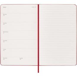 Calendrier 12M Weekly Notebook 2027 Hardcover Large Red  dans le groupe Papiers & Blocs / Calendriers et agendas / Calendriers 12 mois chez Pen Store (137455)