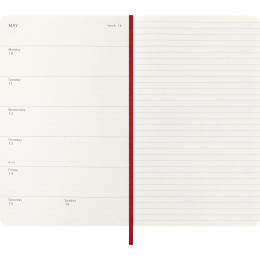 Calendrier 12M Weekly Notebook 2027 Softcover Large Red  dans le groupe Papiers & Blocs / Calendriers et agendas / Calendriers 12 mois chez Pen Store (137456)