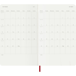 Calendrier 12M Weekly Notebook 2027 Softcover Large Red  dans le groupe Papiers & Blocs / Calendriers et agendas / Calendriers 12 mois chez Pen Store (137456)