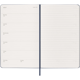 Calendrier 12M Weekly Notebook 2027 Hardcover Large Sapphire Blue  dans le groupe Papiers & Blocs / Calendriers et agendas / Calendriers 12 mois chez Pen Store (137457)