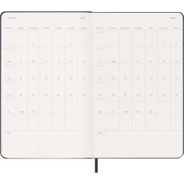 Calendrier 12M Weekly Notebook 2027 Hardcover Large Sapphire Blue  dans le groupe Papiers & Blocs / Calendriers et agendas / Calendriers 12 mois chez Pen Store (137457)
