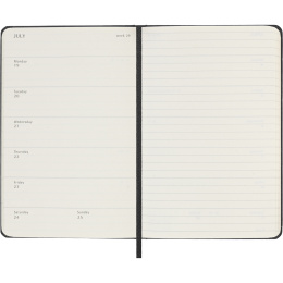 Calendrier 12M Weekly Notebook 2027 Hardcover Pocket Black  dans le groupe Papiers & Blocs / Calendriers et agendas / Calendriers 12 mois chez Pen Store (137458)