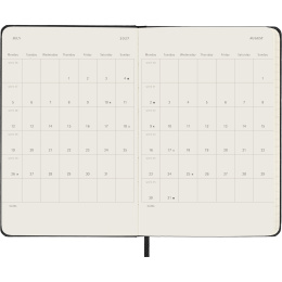 Calendrier 12M Weekly Notebook 2027 Hardcover Pocket Black  dans le groupe Papiers & Blocs / Calendriers et agendas / Calendriers 12 mois chez Pen Store (137458)