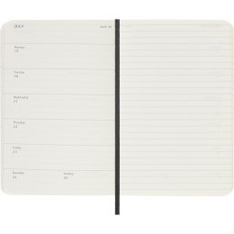 Calendrier 12M Weekly Notebook 2027 Softcover Pocket Black  dans le groupe Papiers & Blocs / Calendriers et agendas / Calendriers 12 mois chez Pen Store (137459)