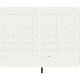 Calendrier 12M Weekly Notebook 2027 Softcover Pocket Black  dans le groupe Papiers & Blocs / Calendriers et agendas / Calendriers 12 mois chez Pen Store (137459)