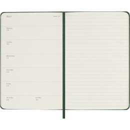 Calendrier 12M Weekly Notebook 2027 Hardcover Pocket Myrtle Green  dans le groupe Papiers & Blocs / Calendriers et agendas / Calendriers 12 mois chez Pen Store (137460)