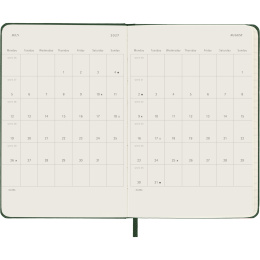 Calendrier 12M Weekly Notebook 2027 Hardcover Pocket Myrtle Green  dans le groupe Papiers & Blocs / Calendriers et agendas / Calendriers 12 mois chez Pen Store (137460)