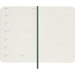 Calendrier 12M Weekly Notebook 2027 Softcover Pocket Myrtle Green  dans le groupe Papiers & Blocs / Calendriers et agendas / Calendriers 12 mois chez Pen Store (137461)
