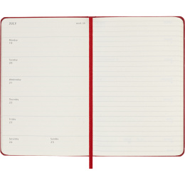Calendrier 12M Weekly Notebook 2027 Hardcover Pocket Red  dans le groupe Papiers & Blocs / Calendriers et agendas / Calendriers 12 mois chez Pen Store (137463)