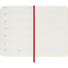 Calendrier 12M Weekly Notebook 2027 Softcover Pocket Red  dans le groupe Papiers & Blocs / Calendriers et agendas / Calendriers 12 mois chez Pen Store (137464)