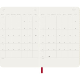 Calendrier 12M Weekly Notebook 2027 Softcover Pocket Red  dans le groupe Papiers & Blocs / Calendriers et agendas / Calendriers 12 mois chez Pen Store (137464)