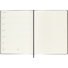 Calendrier 12M Weekly Notebook 2027 Hardcover XL Black  dans le groupe Papiers & Blocs / Calendriers et agendas / Calendriers 12 mois chez Pen Store (137466)