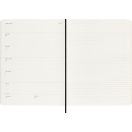Calendrier 12M Weekly Notebook 2027 Softcover XL Black  dans le groupe Papiers & Blocs / Calendriers et agendas / Calendriers 12 mois chez Pen Store (137467)