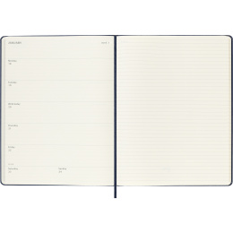 Calendrier 12M Weekly Notebook 2027 Hardcover XL Sapphire Blue  dans le groupe Papiers & Blocs / Calendriers et agendas / Calendriers 12 mois chez Pen Store (137468)