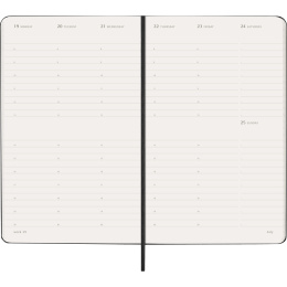 Calendrier 12M Weekly Vertical 2027 Hardcover Large Black  dans le groupe Papiers & Blocs / Calendriers et agendas / Calendriers 12 mois chez Pen Store (137470)
