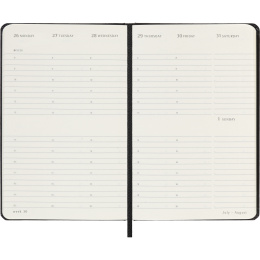 Calendrier 12M Weekly Vertical 2027 Hardcover Pocket Black  dans le groupe Papiers & Blocs / Calendriers et agendas / Calendriers 12 mois chez Pen Store (137471)