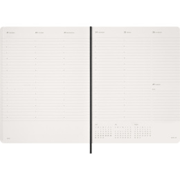 Calendrier 12M Weekly Vertical 2027 Essential Softcover XXL Black dans le groupe Papiers & Blocs / Calendriers et agendas / Calendriers 12 mois chez Pen Store (137472)