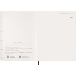 Calendrier 12M Weekly Vertical 2027 Essential Softcover XXL Black dans le groupe Papiers & Blocs / Calendriers et agendas / Calendriers 12 mois chez Pen Store (137472)