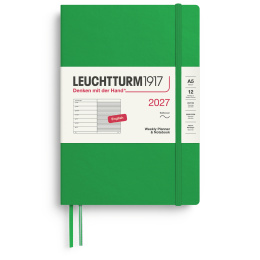 Calendrier Weekly Planner & Notebook 2027 A5 Soft Cover Spring Leaf dans le groupe Papiers & Blocs / Calendriers et agendas / Calendriers 12 mois chez Pen Store (137501)