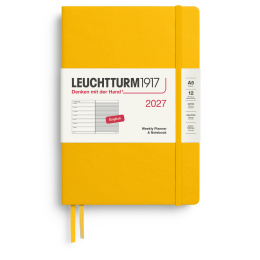 Calendrier Weekly Planner & Notebook 2026 A5 Sunflower dans le groupe Papiers & Blocs / Calendriers et agendas / Calendriers 12 mois chez Pen Store (137518)