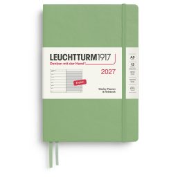 Calendrier Weekly Planner & Notebook 2026 A5 Sage dans le groupe Papiers & Blocs / Calendriers et agendas / Calendriers 12 mois chez Pen Store (137519)