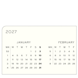 Calendrier Weekly Planner & Notebook 2026 A5 Indigo dans le groupe Papiers & Blocs / Calendriers et agendas / Calendriers 12 mois chez Pen Store (137522)