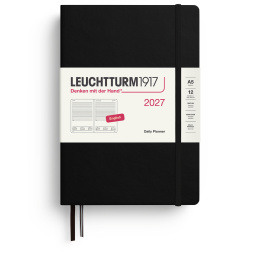 Calendrier Daily Planner 2027 A5 Black dans le groupe Papiers & Blocs / Calendriers et agendas / Calendriers 12 mois chez Pen Store (137526)