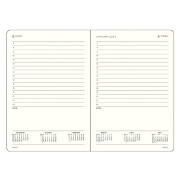 Calendrier Daily Planner 2027 A5 Indigo dans le groupe Papiers & Blocs / Calendriers et agendas / Calendriers 12 mois chez Pen Store (137532)