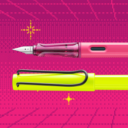 Safari Stylo-plume Neon Yellow dans le groupe Stylos / Stylo haute de gamme / Stylo à plume chez Pen Store (137577_r)
