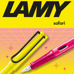 Safari Stylo-plume Neon Yellow dans le groupe Stylos / Stylo haute de gamme / Stylo à plume chez Pen Store (137577_r)