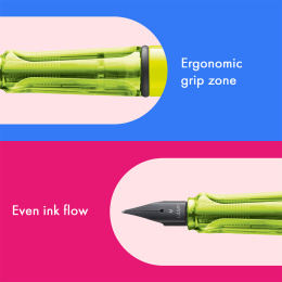 Safari Stylo-plume Neon Yellow dans le groupe Stylos / Stylo haute de gamme / Stylo à plume chez Pen Store (137577_r)
