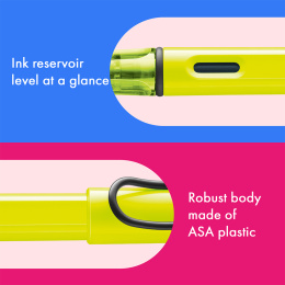 Safari Stylo-plume Neon Yellow dans le groupe Stylos / Stylo haute de gamme / Stylo à plume chez Pen Store (137577_r)